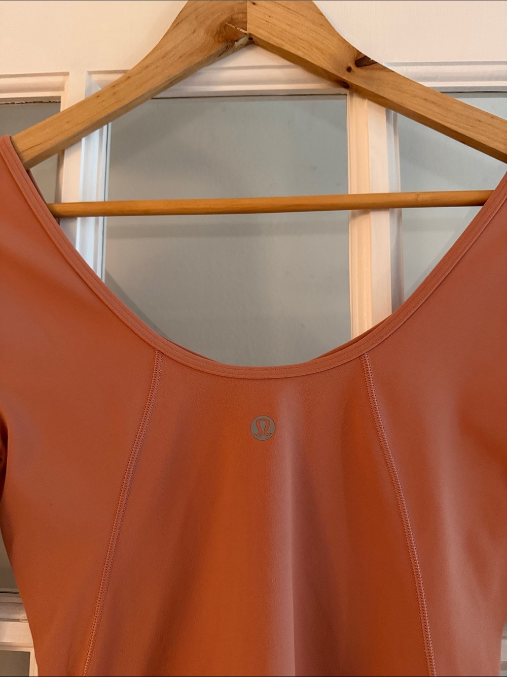 Lululemon Scoop Neck Athletic Top in Mauve